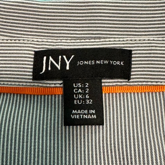 Jones New York Gray and White Stripe Sleeveless Sundress Size 2 - Picture 5 of 12